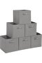 Doreco Storage Boxes 11X11, Set of 6 Foldable Cube Storage Boxes, Fabric Closet Organizers B