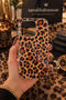 Elegant Phone Case with Leopard Pattern Compatible with iPhone 16 Pro