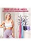 2 Pack Tank Top Hangers Space Saving, Multi Layer Bra Camisole Organizer with Non Slip Coating - 2