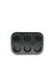 6-Compartment Metal - Black Flat Muffin - Cake Mold (5690)