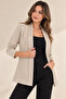 Women's Shawl Collar Buttonless Blazer Jacket