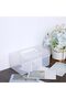 Clear Stackable Storage Organizer Box, Multi-Purpose Plastic Container with 3 Adjustable Divider Gri - 5
