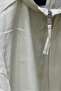 Stone Beige Color Standing Collar Balloon Sleeve Bomber Jacket Per9801 - 2