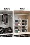 1Pack Belt Organizer, Clear Acrylic Stackable Belt Storage Box for Closet and Drawer, 4 La - 6