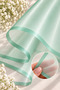 Mint Green Edged Flower Bouquet Packaging 57X57 cm Set of 4 Transparent Packaging Material - 4