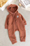 Hooded Winter 2-Piece Baby Boy Jumpsuit - 2