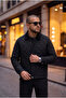 Textured Quilted Velvet Collared Jacket/Mantle - 2
