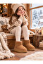 Girl's Mini Ug Boots Warm Stylish Winter Plush Lined Children's Boots-Casual Sneaker - 4