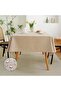 Rectangle Waterproof Table Cloth for Dining Table 4-6 Seater,Cotten-Linen