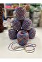 Hand Knitting Yarn Blue Melange Velvet Multi-Coloured Gradient Visual Net 700 Gr