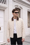 Quilted Padded Jacket/Mantle with Collar Detail - 2