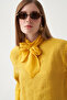 Collar detailed lined tensel tunic - 6