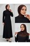 Practical Ready-To-Wear Hijab Scarf with Snap Fasteners, Hijab Cap, Suitable for Both Daily Use and Pool and Sea Caps, Brown Color. - 2