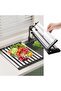 Dish Drying Racks, Roll Up Dish Drying Rack Over The Sink, Multipurpose Foldable Sink Cuttin - 7