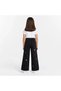 Girl's Bow Embroidered Palazzo Jeans – High Waist Wide Leg Jeans - 3