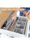 Expandable Silverware Organizer for Kitchen Drawer,Multipurpose Cutlery Tray for Utensils,Ad - 3