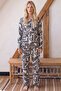 Patterned Viscose Knitted Pajama Set 26224673 - 2