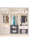 2 PCS Clothes Storage Stackable Organizer Bin Grey - 6