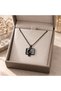 Black Necklace with a Treble Clef Figure – Stylish Accessory for Music Lovers - 3