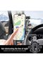 حامل هاتف للسيارة يثبت على عمود A، قابل للدوران 360 درجة وقابل للتعديل، يثبت على فتحة التهوية - 2
