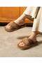Cross-Furry Plush Winter Women's Home Slippers Soft Thick Sole Warm Indoor Comfortable Slippers Guest Dowry Gift - 3