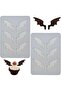 2 PACK Bat Wing Silicone Molds, Cake Mold, 3D Chocolate Molds, Halloween Baking Molds for Sugar Craf