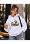 Girl's Hooded Sweatshirt 3 Thread Threaded Winter Printed Hoodie