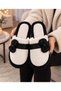 Bow-Tie Plush Furry Winter Women's Home Slippers Soft Sole Warm Indoor Comfortable Slippers Guest Dowry Gift - 2