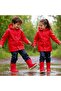 Mellow Furry Pvc Water Boots Rain Boots Orthopedic Children's Boots Red - 6