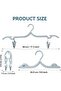 10 Pcs Folding Coat Hangers, Portable Plastic Hangers Clothes Foldable Hanger with Clips and - 2