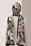 Bamboo Kraş Floral Printed Shawl 2 - 3