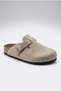 Comfort Anatomical Comfortable Eva Sole Sabo Unisex Men's Women's Boston Style Daily Outdoor and Home Felt Slippers Beige - 4