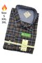 Men's Winter Flannel Shirt Relaxed Fit Single Pocket Buttoned Pockets Hidden Buttoned Collar - 2