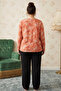 Patterned Large Size Oversized Viscose Knitted Pajama Set 26224847 - 3