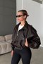 Zr Model Bitter Brown Oversize Stand Collar Belted Leather Jacket - 5