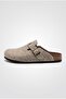 Comfortable Anatomical Eva Sole Unisex Men's Women's Home Work Daily Closed Front Boston Style Sabo Felt Slippers - 3