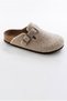 Comfort Anatomical Comfortable Eva Sole Sabo Unisex Men's Women's Boston Style Daily Outdoor and Home Felt Slippers Beige - 5