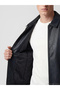 Southblue Black Regular Fit Men's Leather Look Jacket - 4