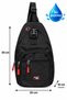 Water Resistant Men's Crossbody and Chest Bag – Multi-Compartment Casual Bodybag 30×20×10 cm - 2