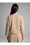 Lcw Modest Beige Ornate Buttoned Oversize Women's Kimono - 3