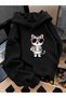Children's Hooded Printed Sweatshirt Unisex 3 Thread Threaded Winter Hoodie