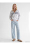 Ozmarka New Season Gray Pasadena Printed Women's Thick Zippered Sweatshirt - 2