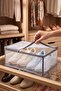 27 Liter Foldable Fabric Zippered Shoe and Closet Organizer Shelf Organizer - 2