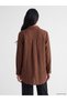 Ozmarka New Season Brown 100% Cotton Women's Shirt Tunic - 4