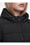 Xside Black Hooded Women's Puffer Jacket - 3