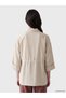 Lcw Comfort Beige Gathered Women's Shirt - 4