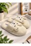 3-Pack Bear with Ears Closed Women's Slippers Home Slippers Soundproof Sole Soft Comfortable Slippers - 8