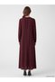 Peak New Season Burgundy Ruched Polka Dot A-Line Dress - 4