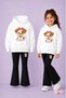 Sweatshirt - Spanish Leggings Set Girls' Winter Top and Bottom Set