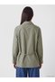 Vizyon New Season Green Belted Striped Women's Shirt - 5